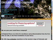 Tablet Screenshot of englandfence.com